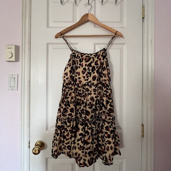 Urban Outfitters Leopard Print Mini Dress - Picture 1 of 2